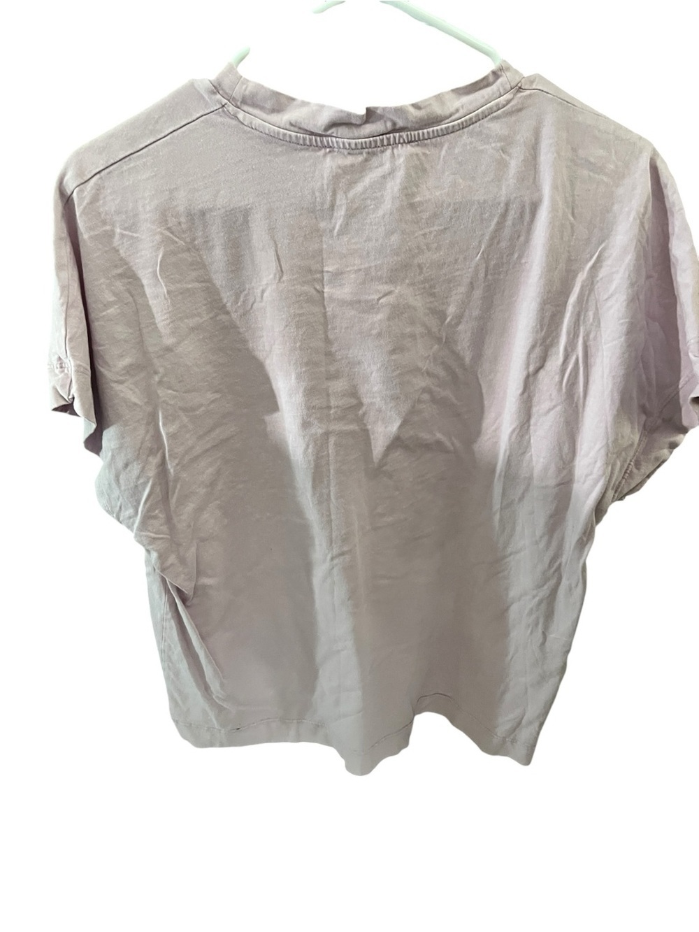 Mango Short Sleeve Crewneck Tee - Light Lavender - Picture 2 of 3